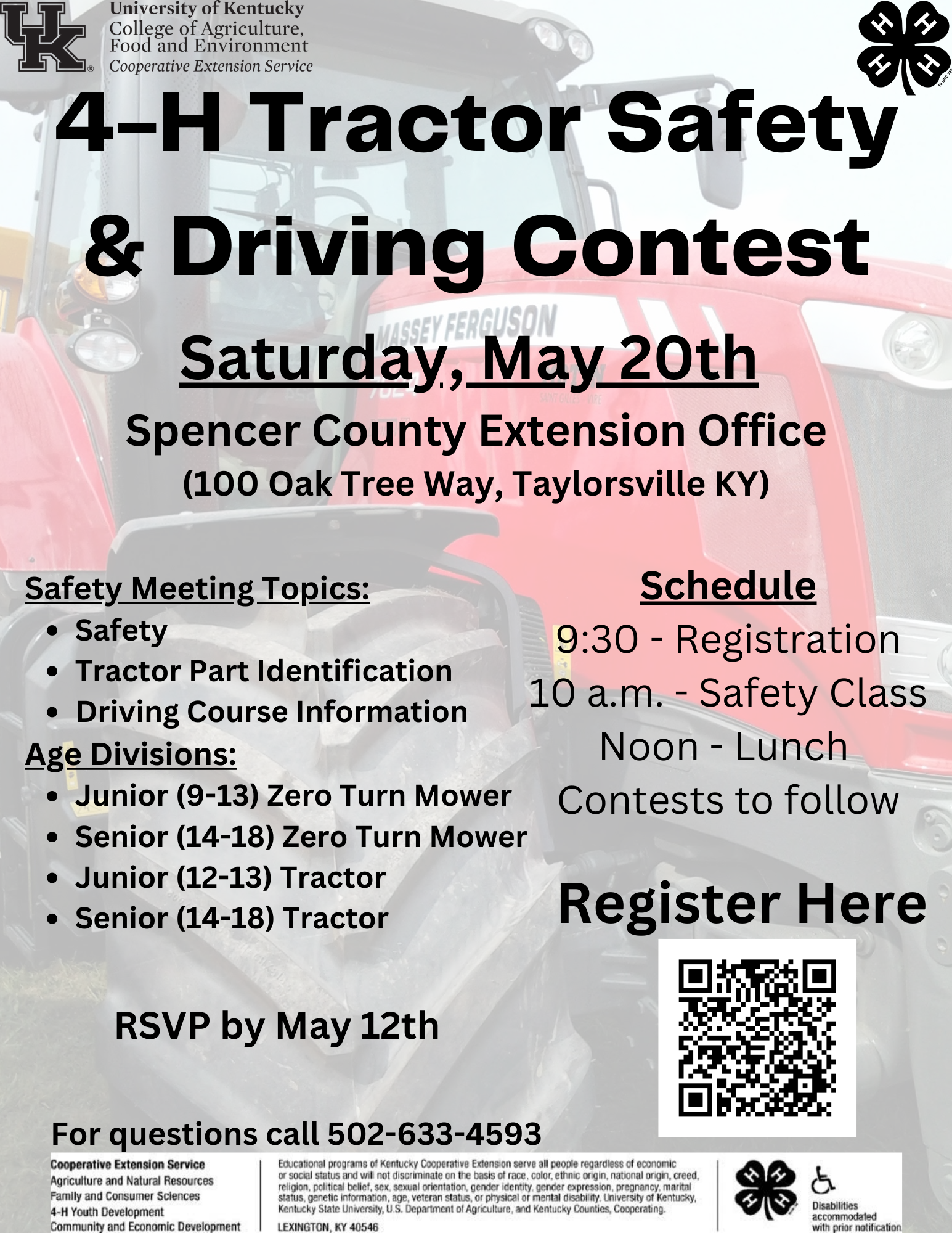 4-H Tractor Safety and Driving Contest