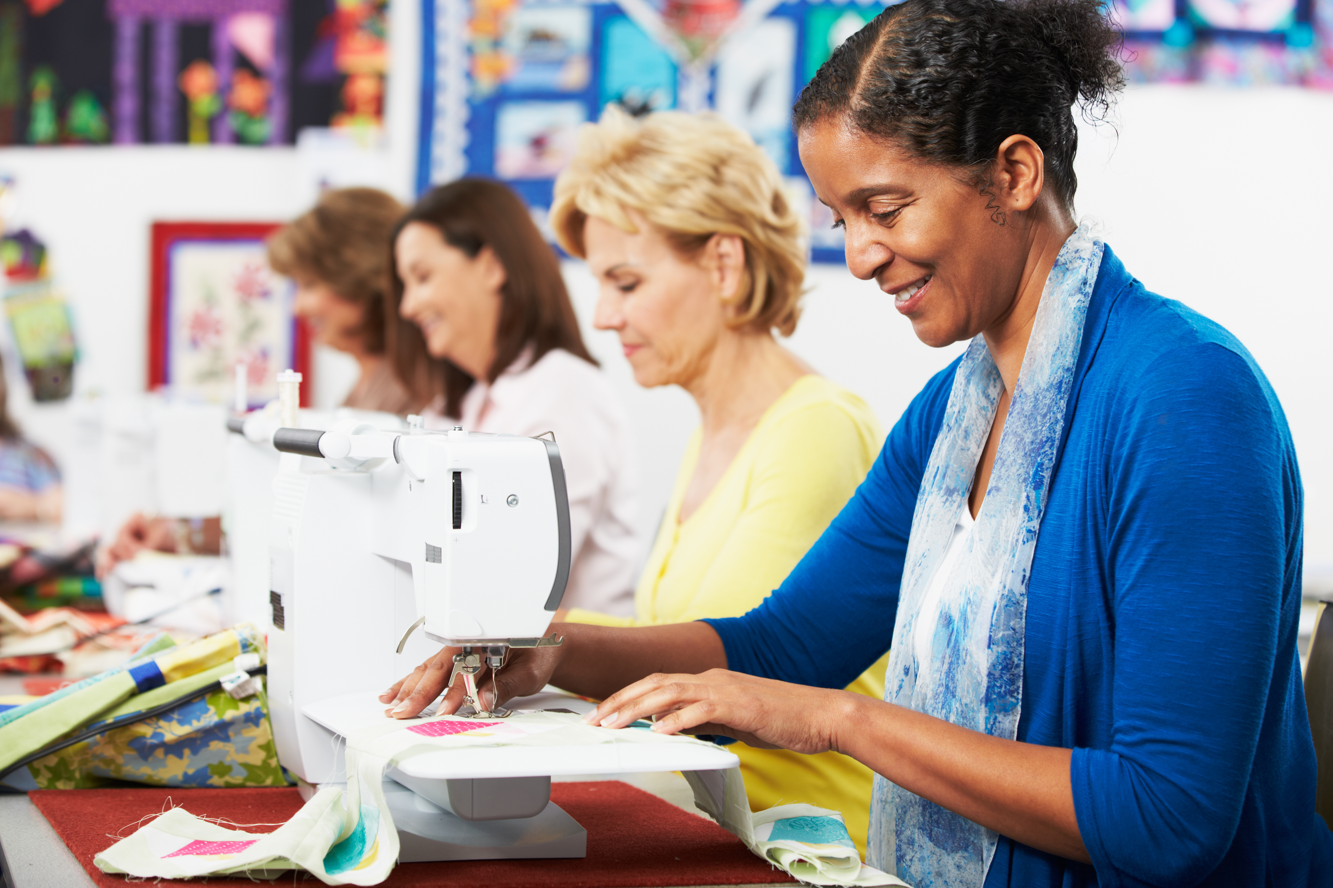 ladies sewing