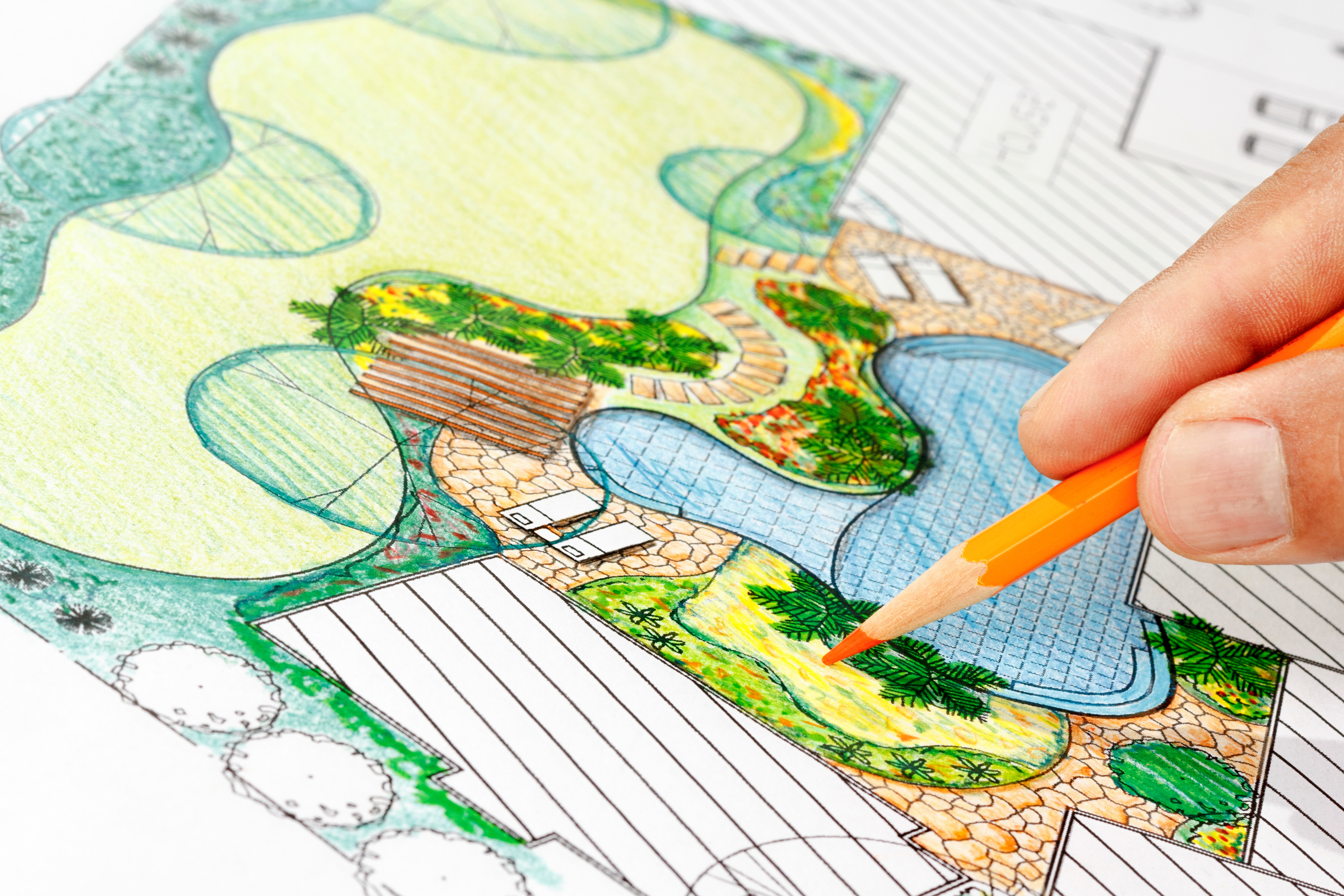 Picture of landscape planning sketch