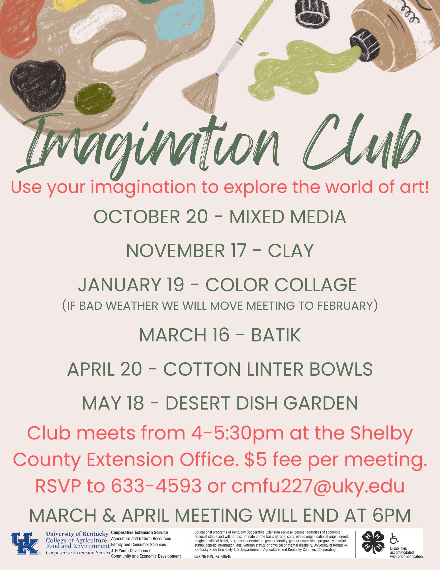 Imagination Club Flyer
